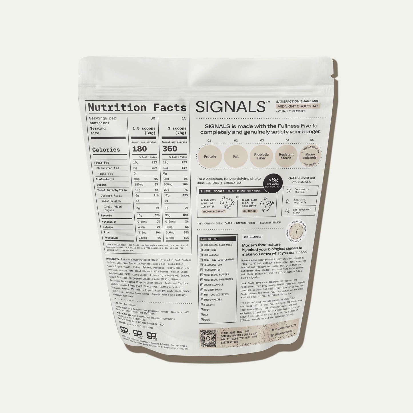 SIGNALS Satisfaction Shake - Free Sample