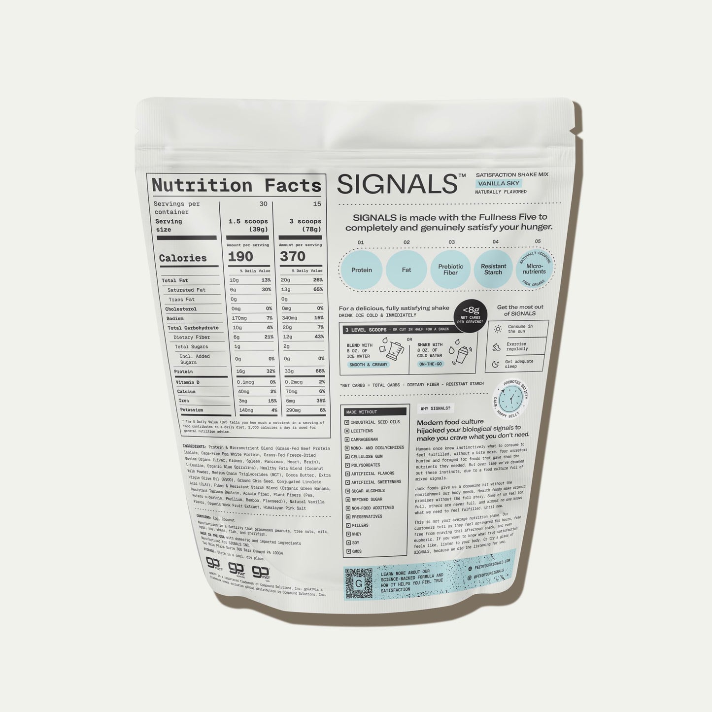 SIGNALS Satisfaction Shake - Free Sample